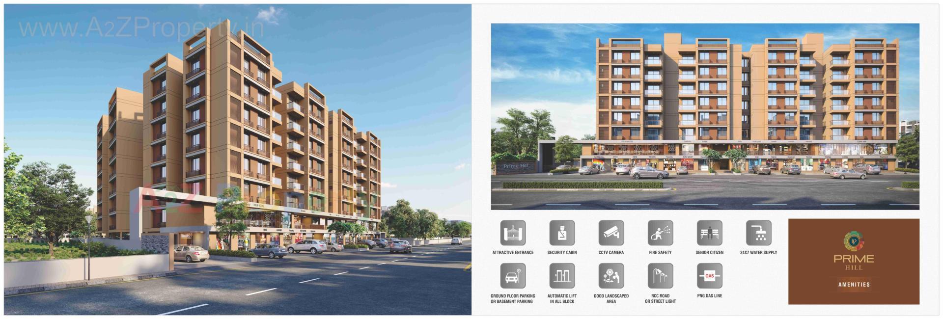 3D Elevation of real estate project Prime Hill located at Ahmedabad, Ahmedabad, Gujarat