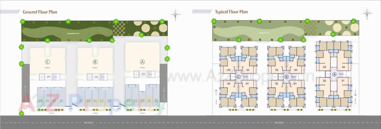 Layout of real estate project Prime Status located at Sarkhej, Ahmedabad, Gujarat