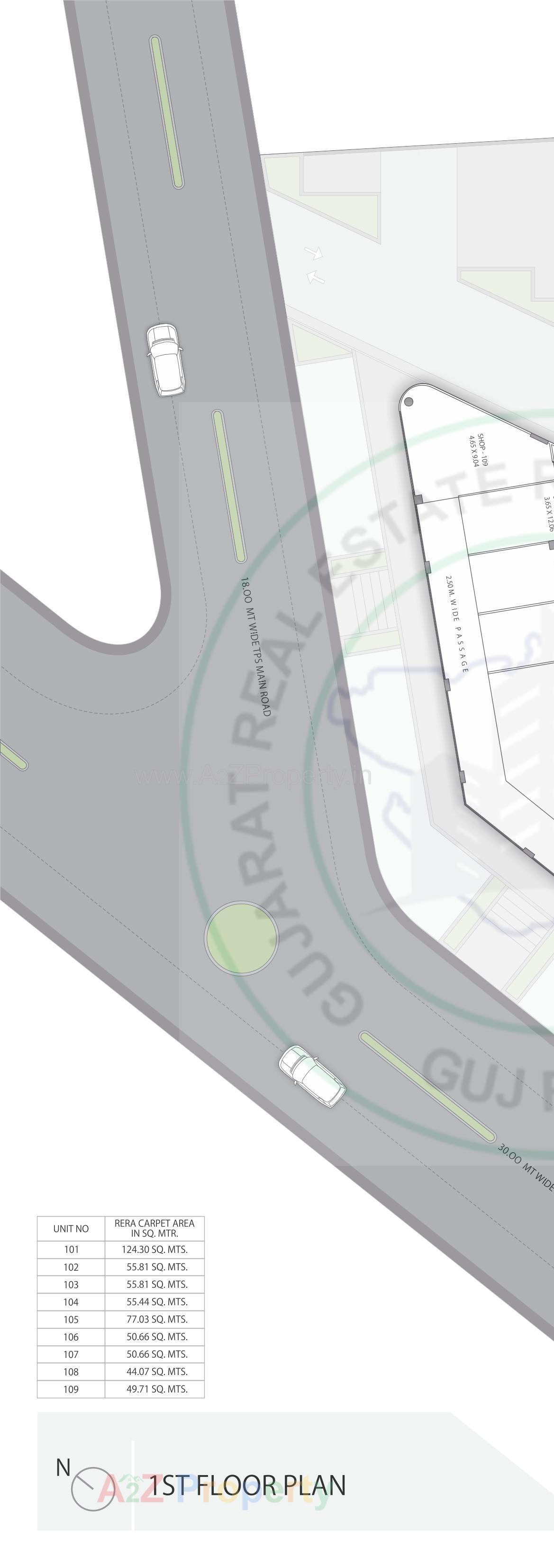 Layout of real estate project Profit located at Khodiyar, Ahmedabad, Gujarat