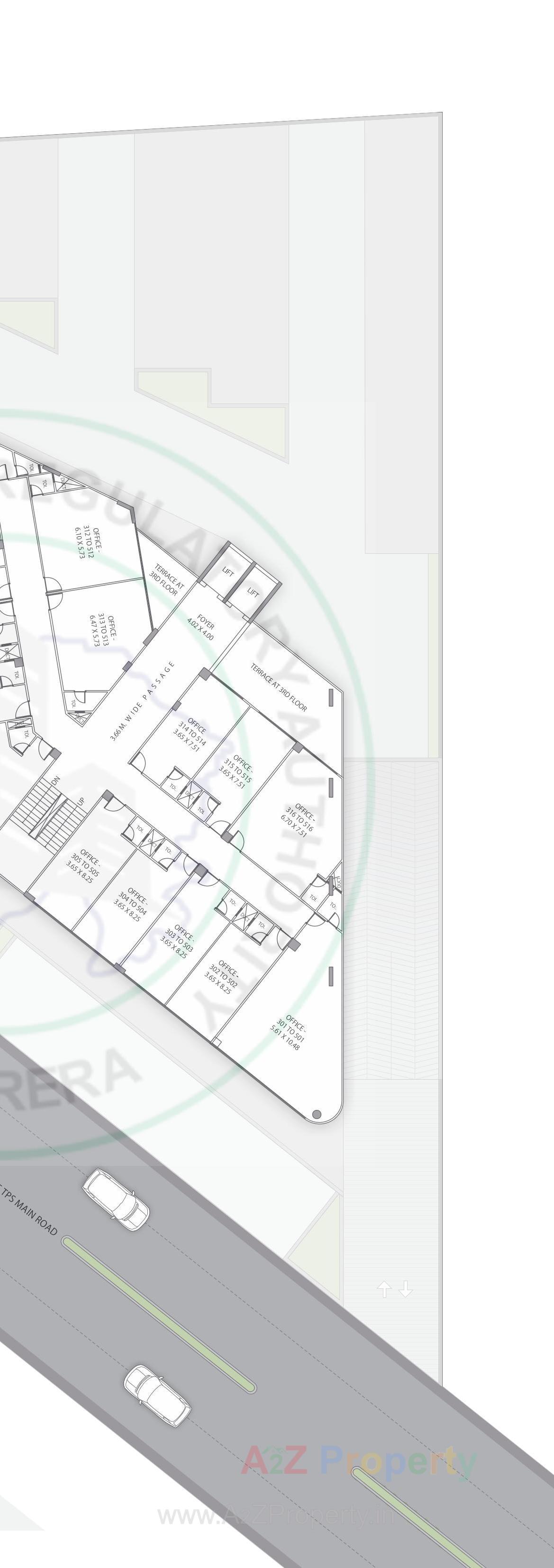 Layout of real estate project Profit located at Khodiyar, Ahmedabad, Gujarat