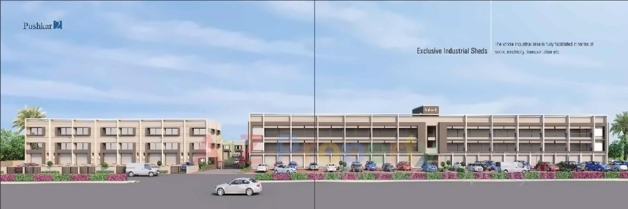 3D Elevation of real estate project Pushkar located at Vatva, Ahmedabad, Gujarat