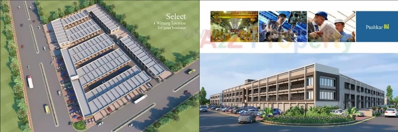 3D Elevation of real estate project Pushkar located at Vatva, Ahmedabad, Gujarat