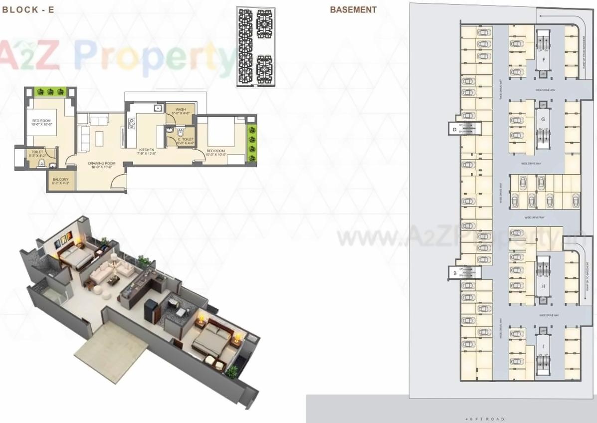Layout of real estate project Pushkar Elegance located at Isanpur, Ahmedabad, Gujarat