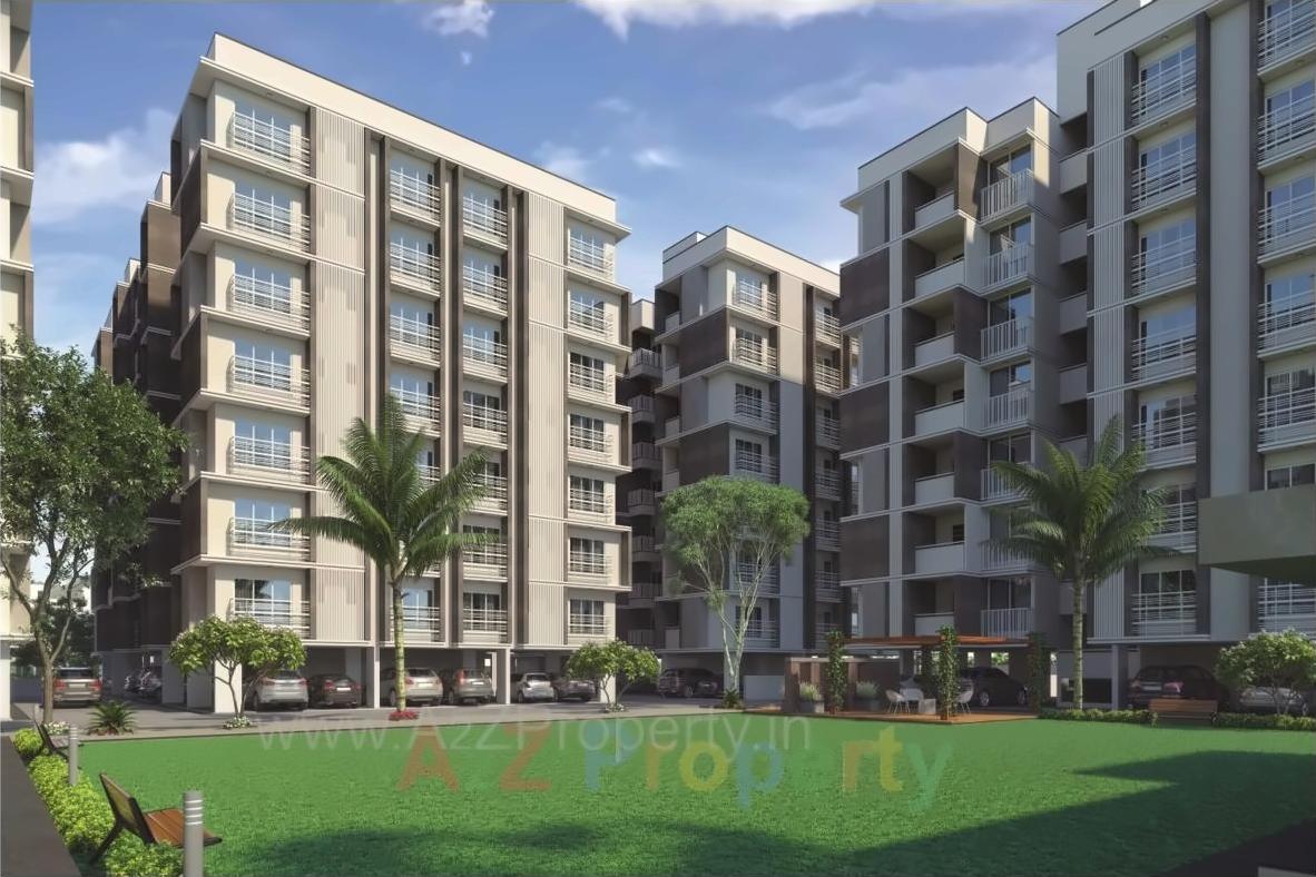 3D Elevation of real estate project Pushkar Heights located at Nikol, Ahmedabad, Gujarat