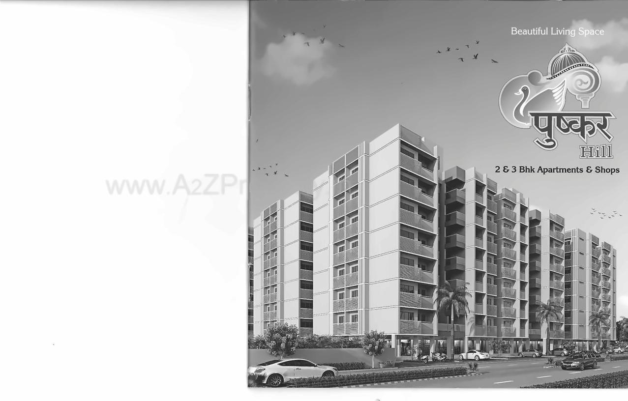 3D Elevation of real estate project Pushkar Hill located at Khokhara, Ahmedabad, Gujarat