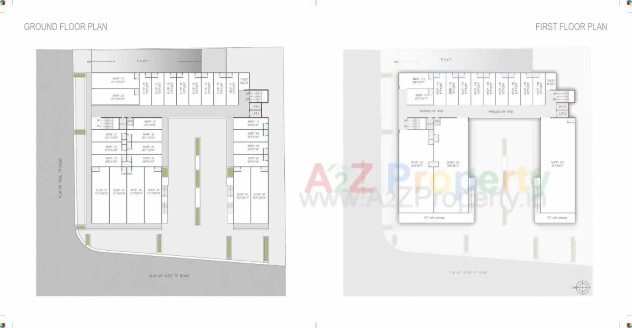 Layout of real estate project Pushkar Icon located at Nikol, Ahmedabad, Gujarat
