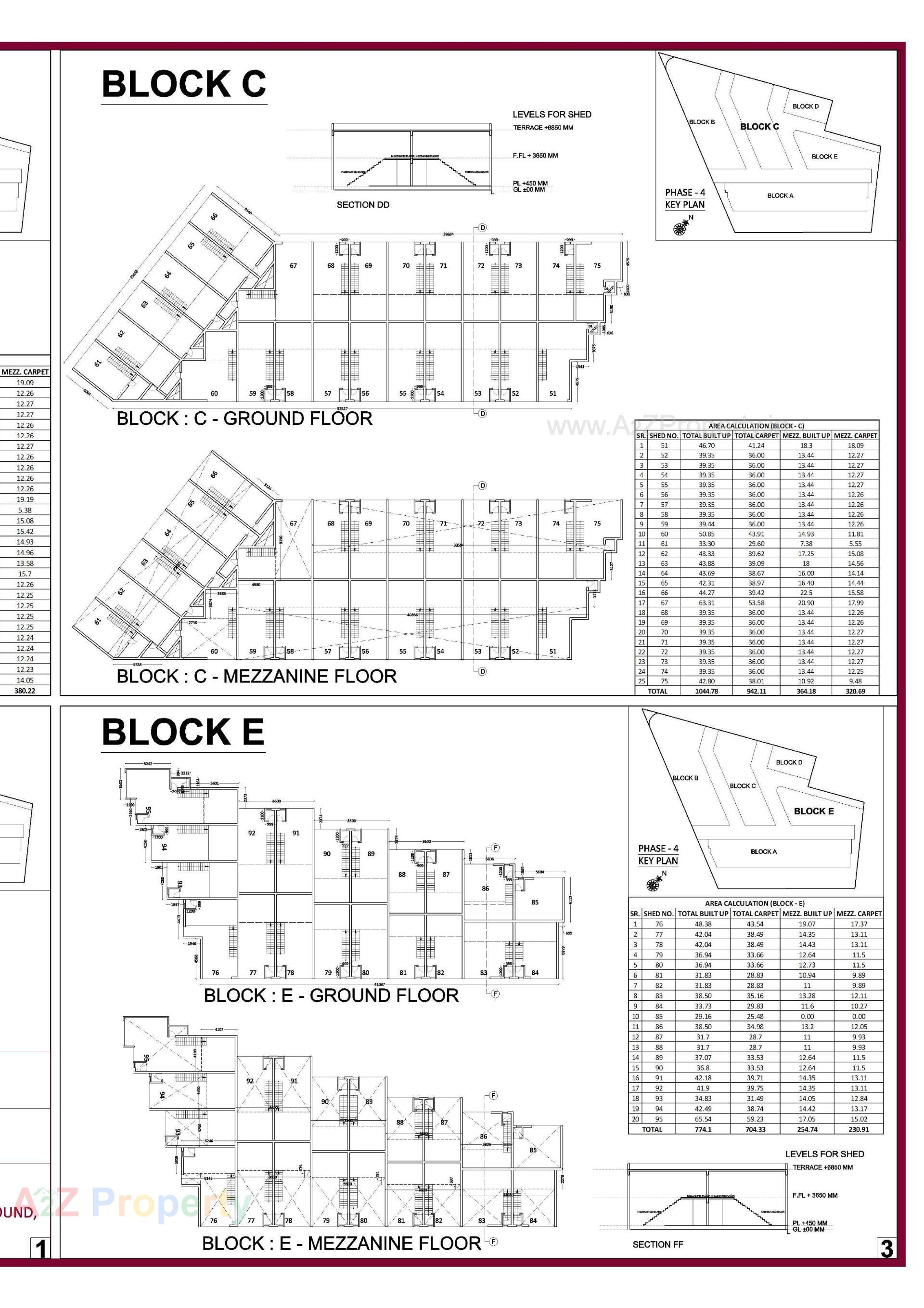 Layout of real estate project Pushkar Industrial Hub located at Ahmedabad, Ahmedabad, Gujarat