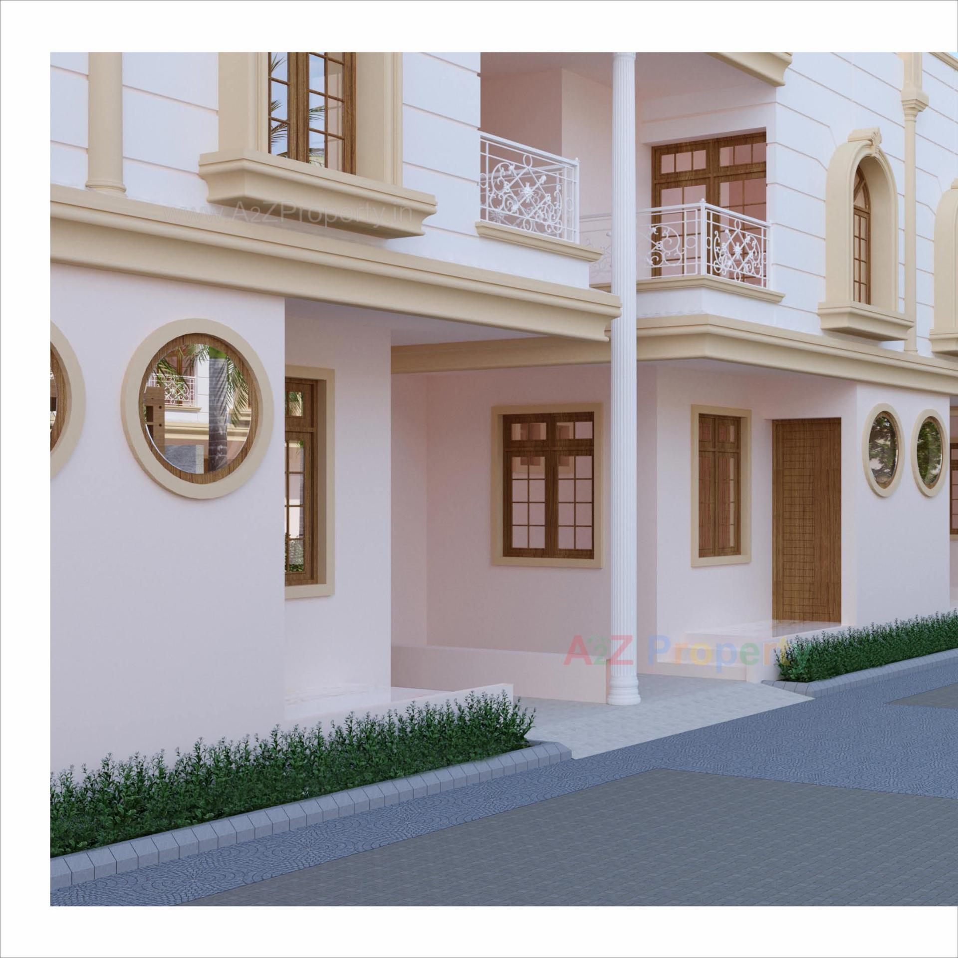 3D Elevation of real estate project Pushkar Lotus located at Singarva, Ahmedabad, Gujarat