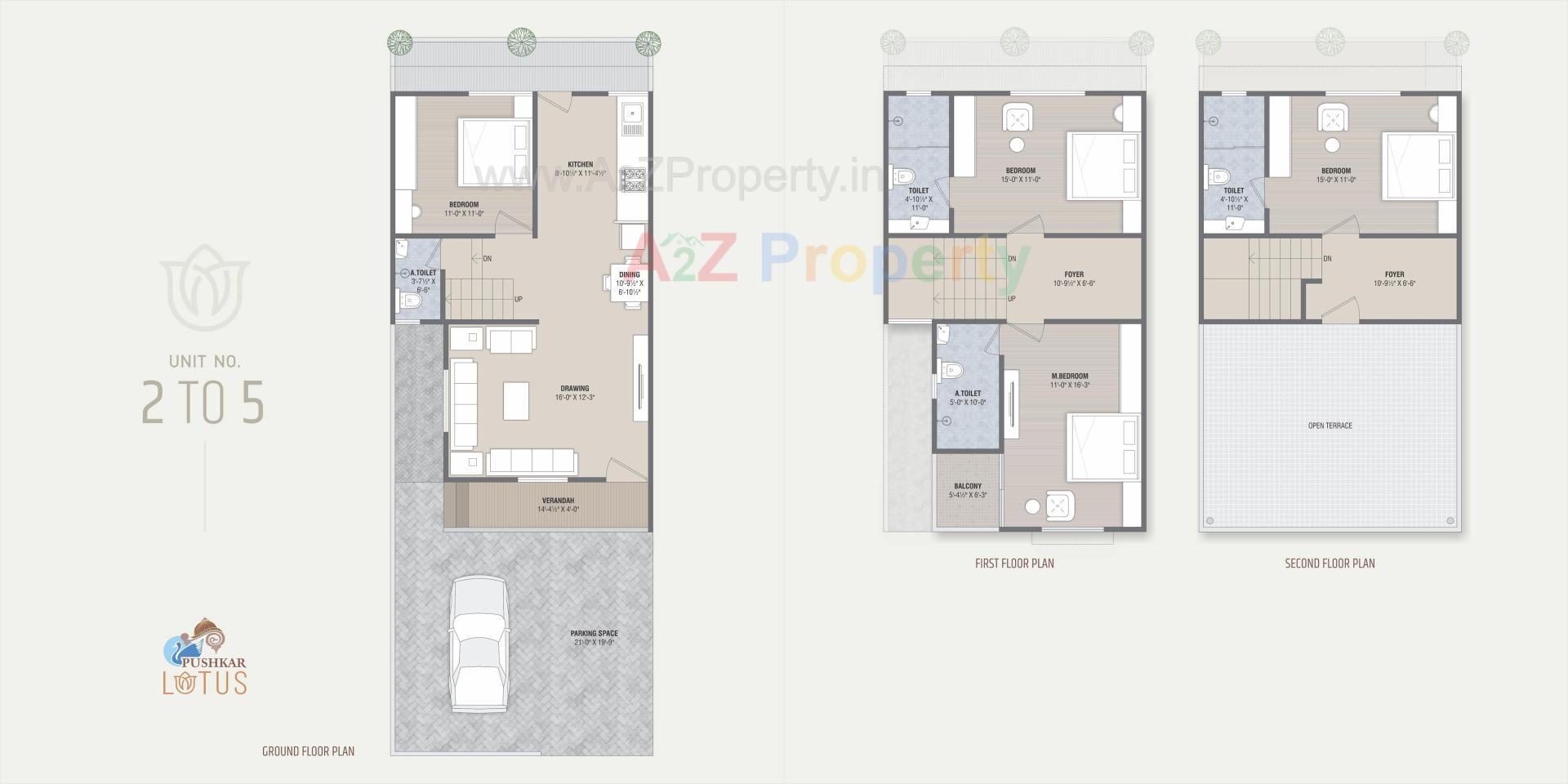 Layout of real estate project Pushkar Lotus located at Singarva, Ahmedabad, Gujarat