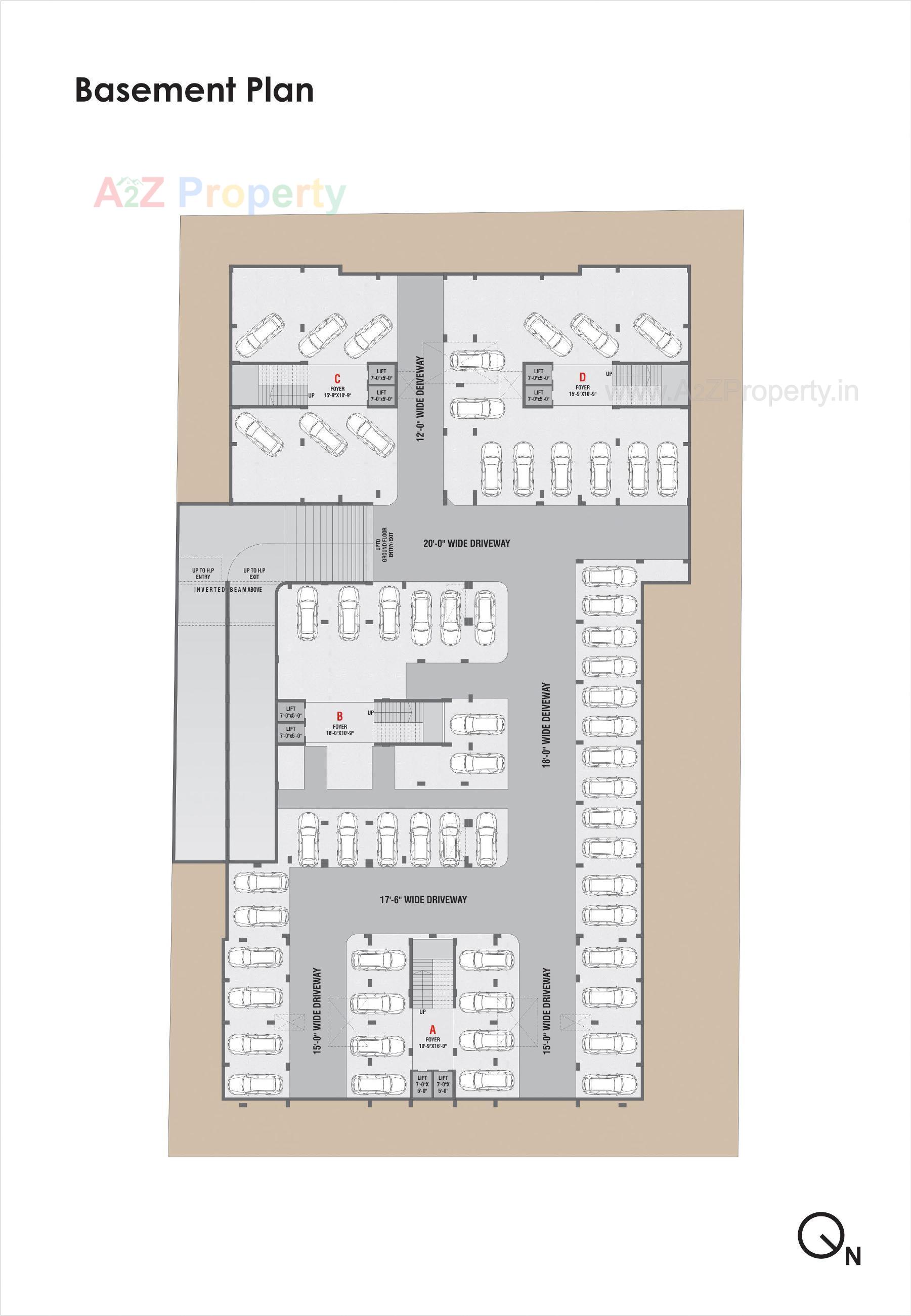 Layout of real estate project Pushkar Luxuria located at Ahmedabad, Ahmedabad, Gujarat