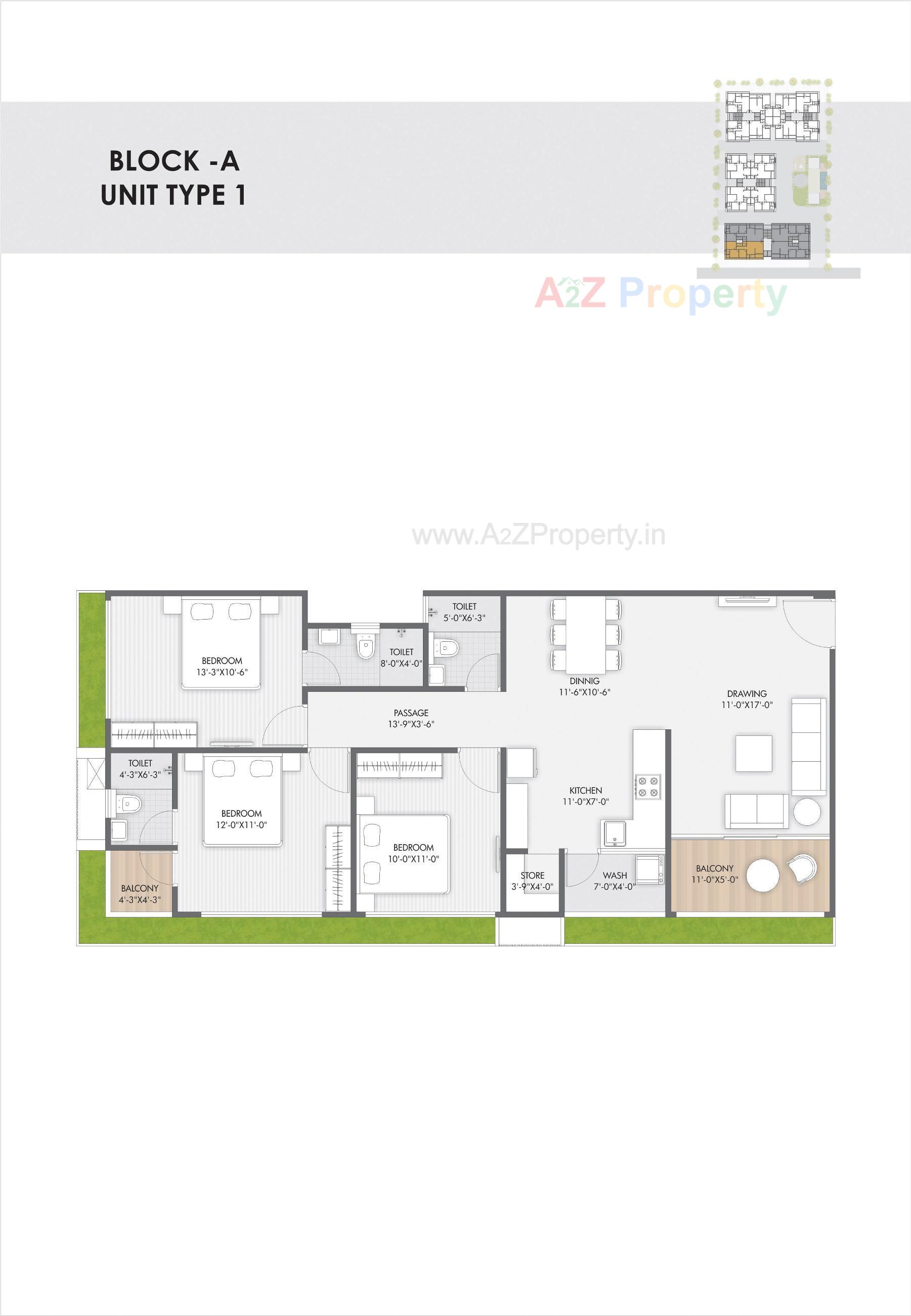 Layout of real estate project Pushkar Luxuria located at Ahmedabad, Ahmedabad, Gujarat