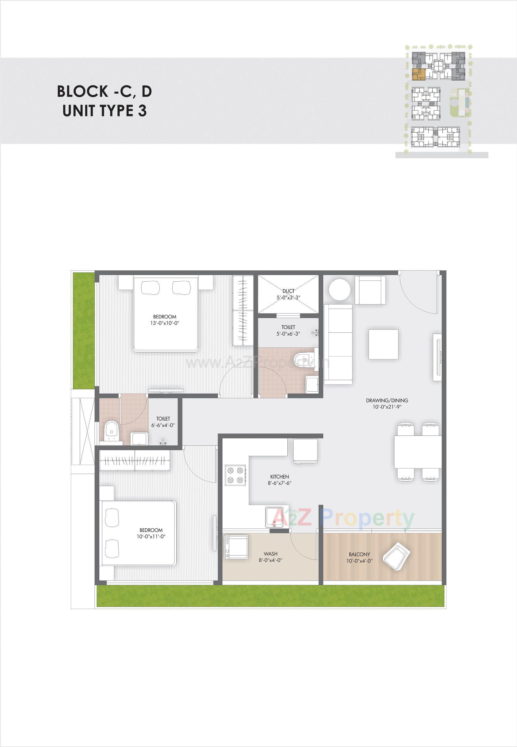 Layout of real estate project Pushkar Luxuria located at Ahmedabad, Ahmedabad, Gujarat