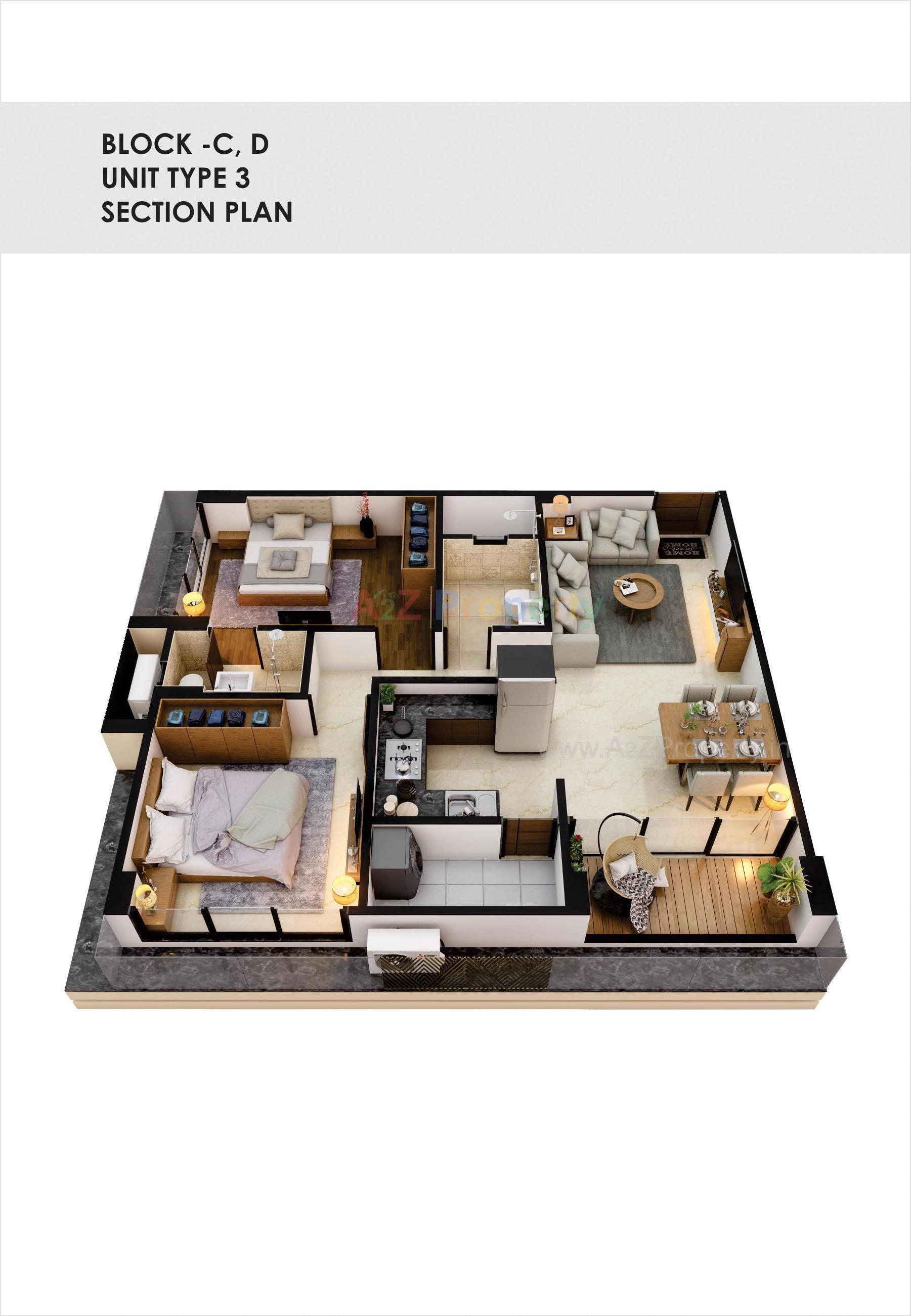 Layout of real estate project Pushkar Luxuria located at Ahmedabad, Ahmedabad, Gujarat