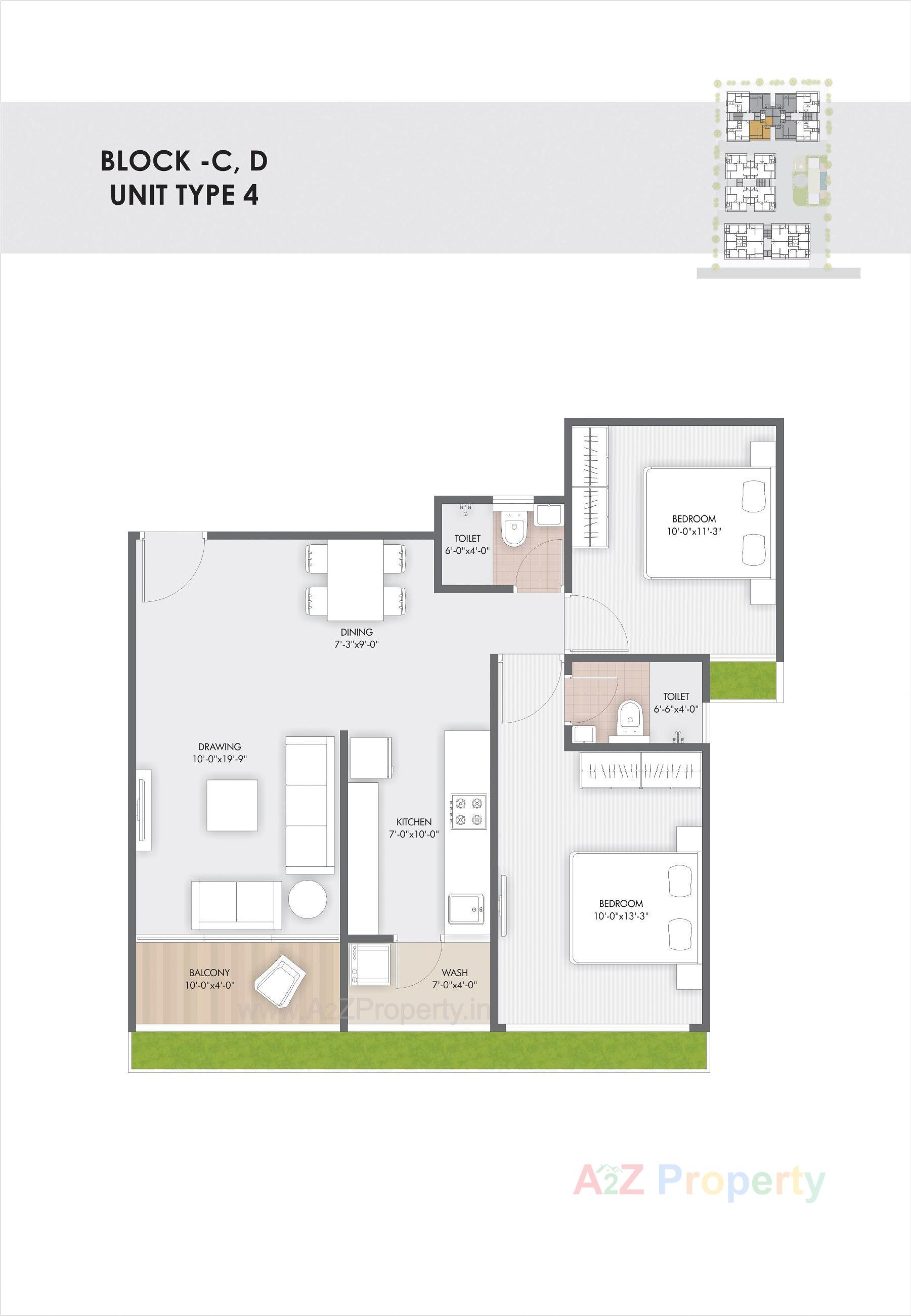 Layout of real estate project Pushkar Luxuria located at Ahmedabad, Ahmedabad, Gujarat