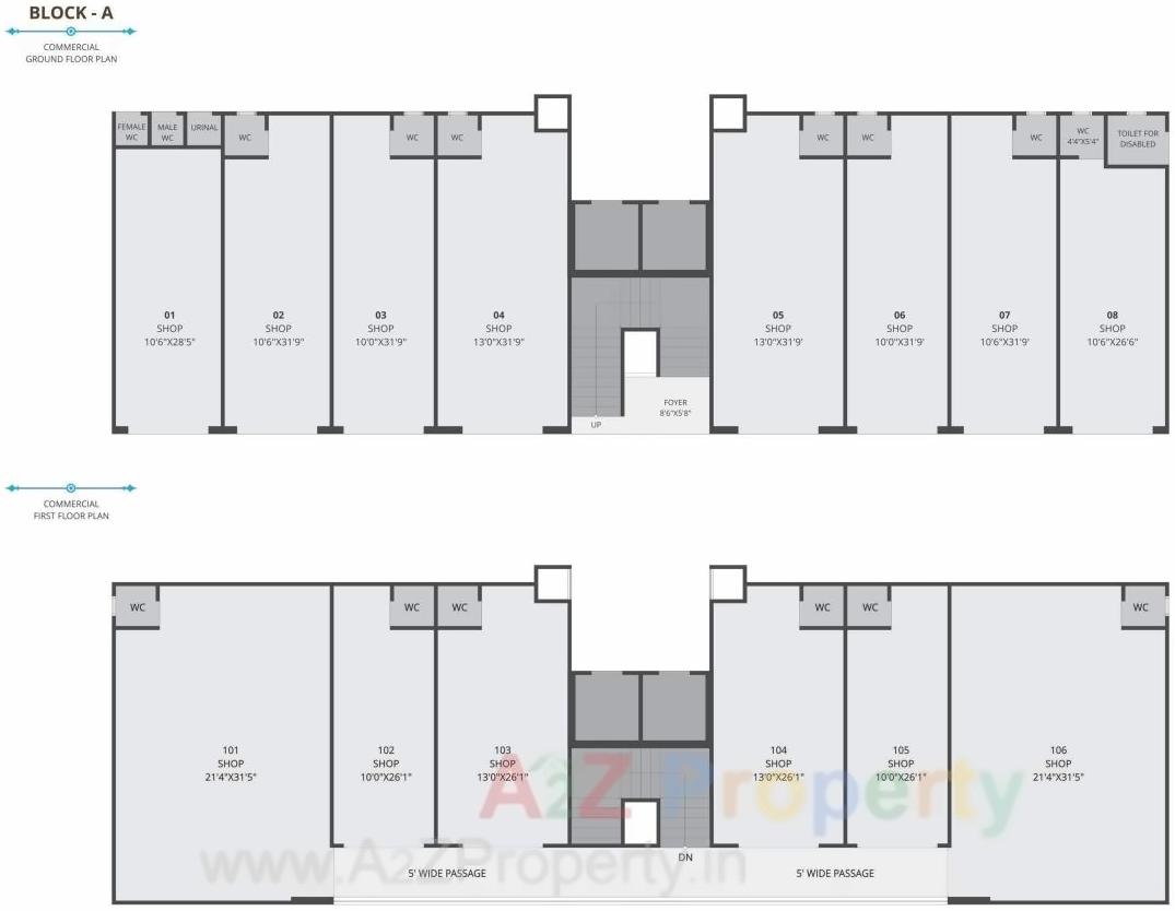 Layout of real estate project Pushkar Sky located at Vastral, Ahmedabad, Gujarat