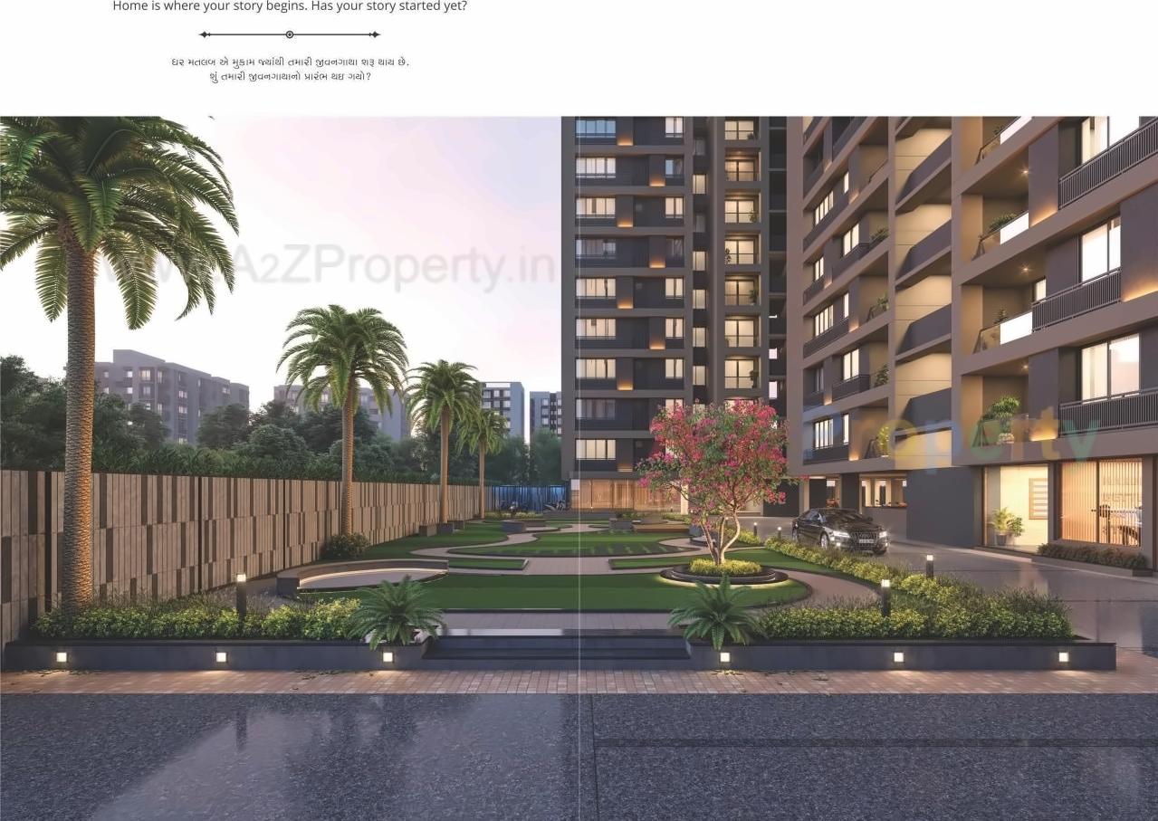 3D Elevation of real estate project Pushkar Sky located at Vastral, Ahmedabad, Gujarat