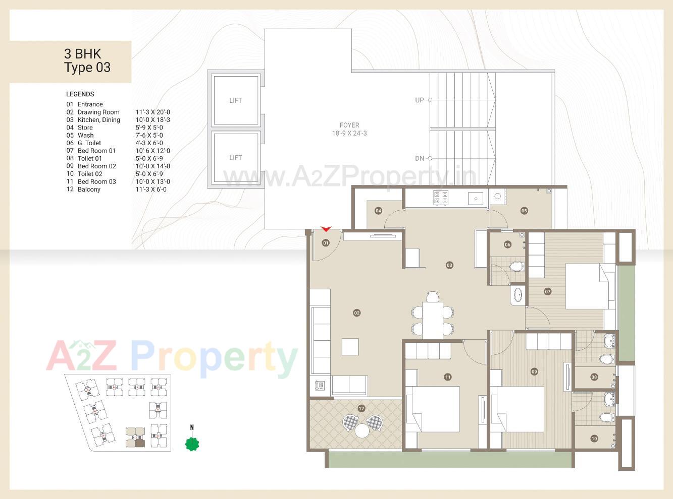 Layout of real estate project Pushkar Valley located at Nikol, Ahmedabad, Gujarat