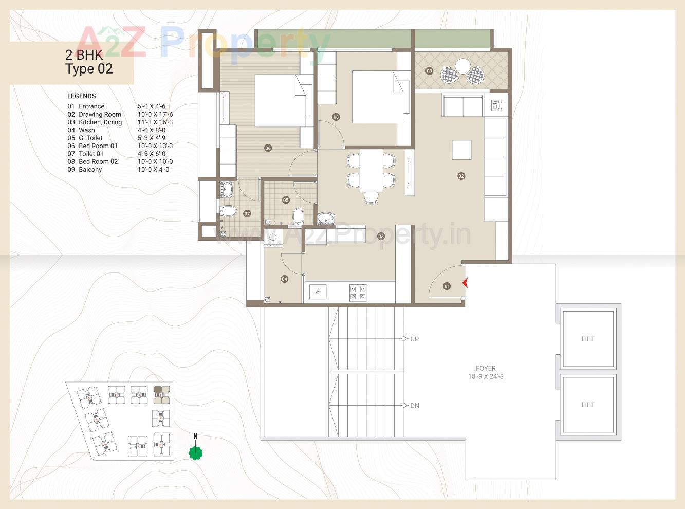 Layout of real estate project Pushkar Valley located at Nikol, Ahmedabad, Gujarat