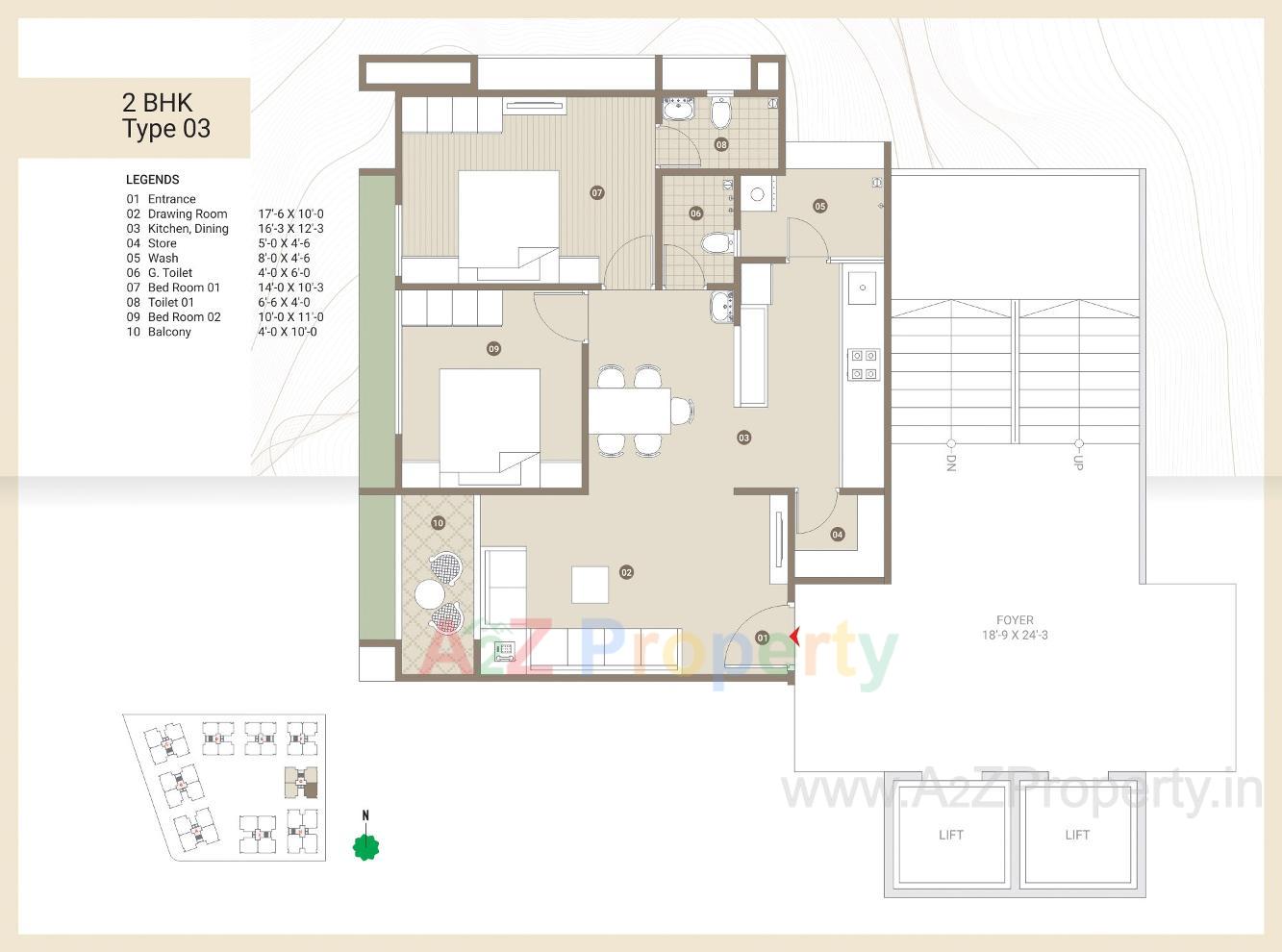 Layout of real estate project Pushkar Valley located at Nikol, Ahmedabad, Gujarat