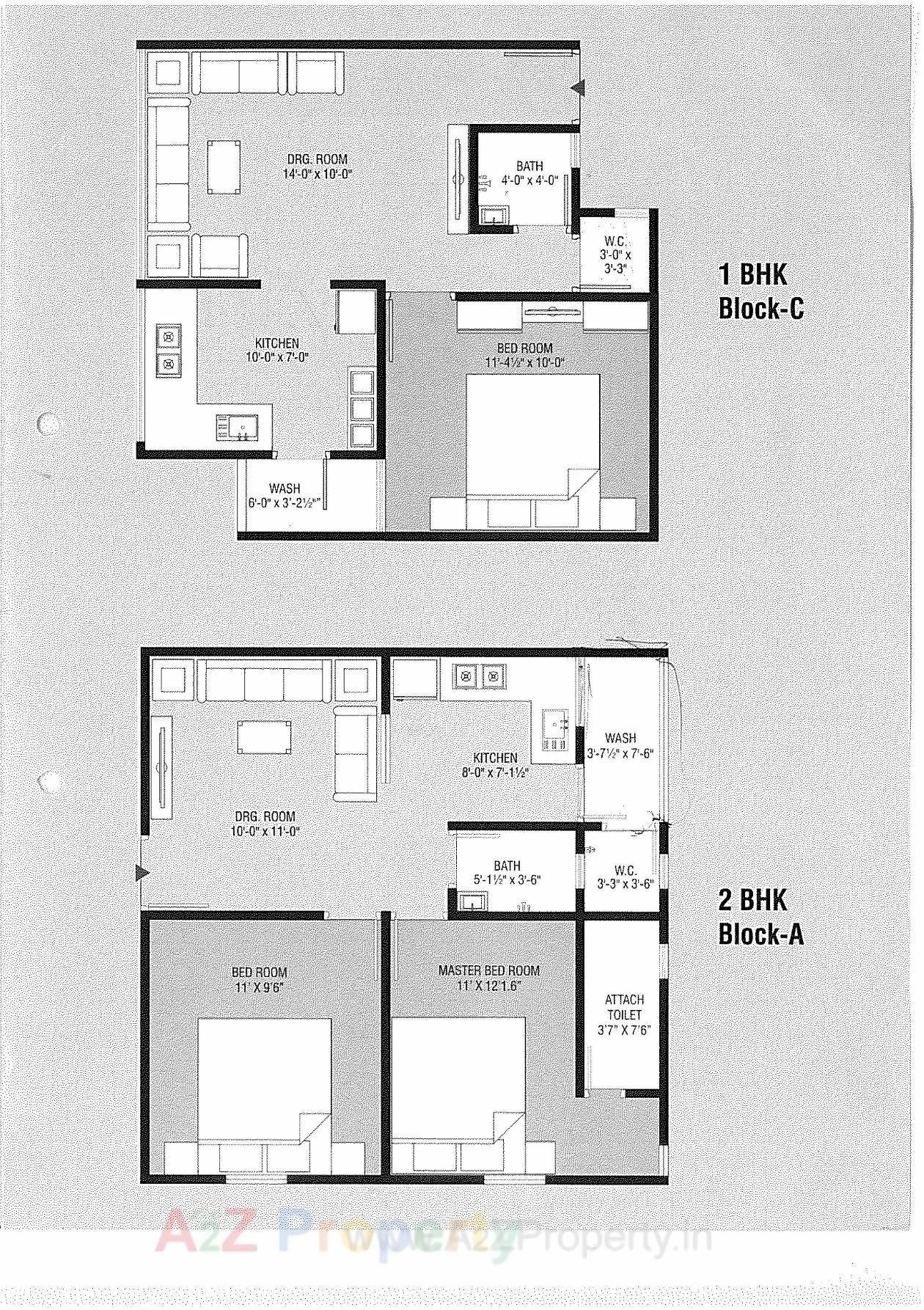 Layout of real estate project Pushp Heights located at Ramol, Ahmedabad, Gujarat