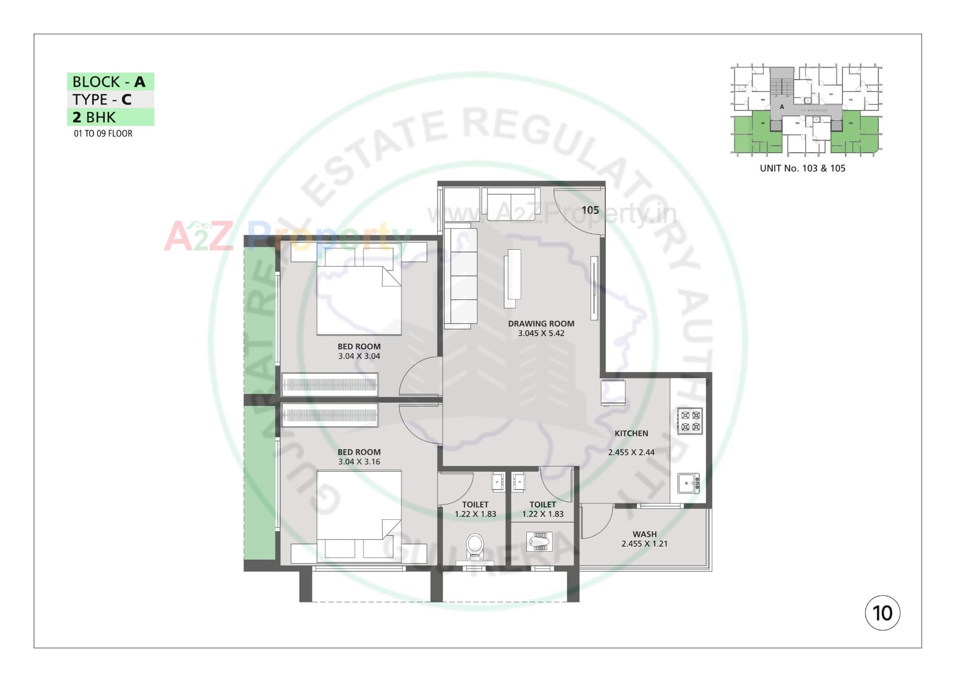 Layout of real estate project Pushpak located at Odhav, Ahmedabad, Gujarat