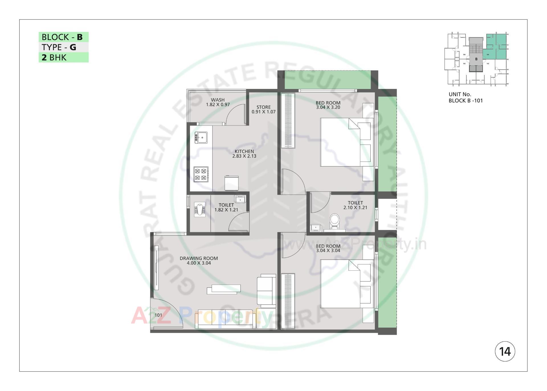 Layout of real estate project Pushpak located at Odhav, Ahmedabad, Gujarat