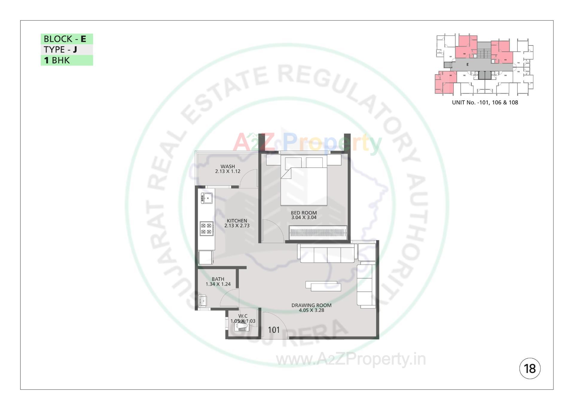 Layout of real estate project Pushpak located at Odhav, Ahmedabad, Gujarat