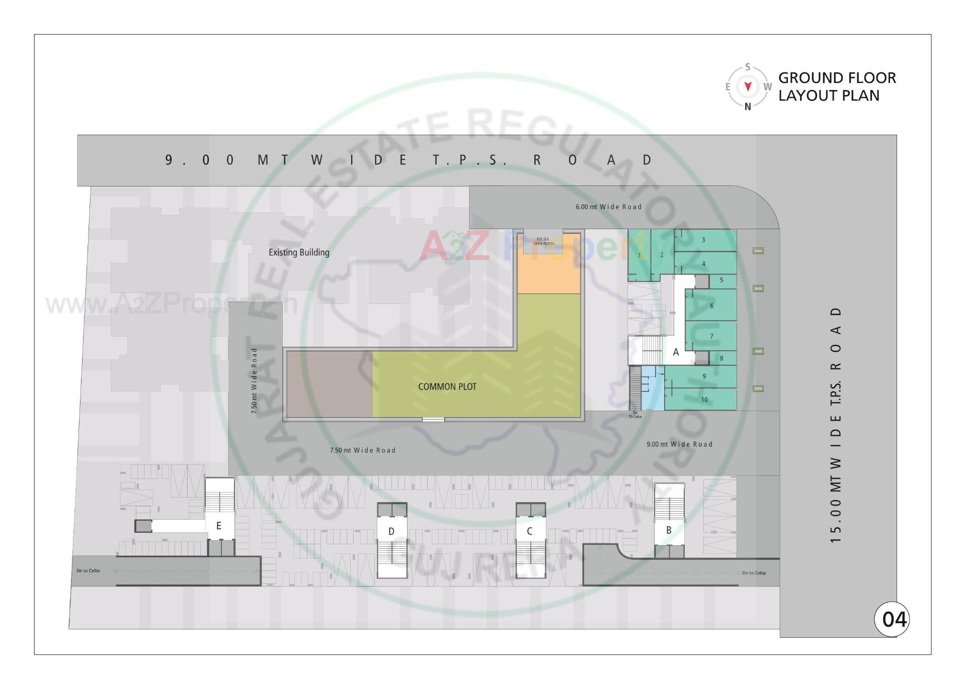 Layout of real estate project Pushpak located at Odhav, Ahmedabad, Gujarat