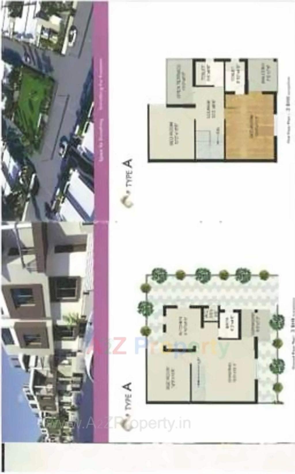 Layout of real estate project Pushpak City located at Hathijan, Ahmedabad, Gujarat
