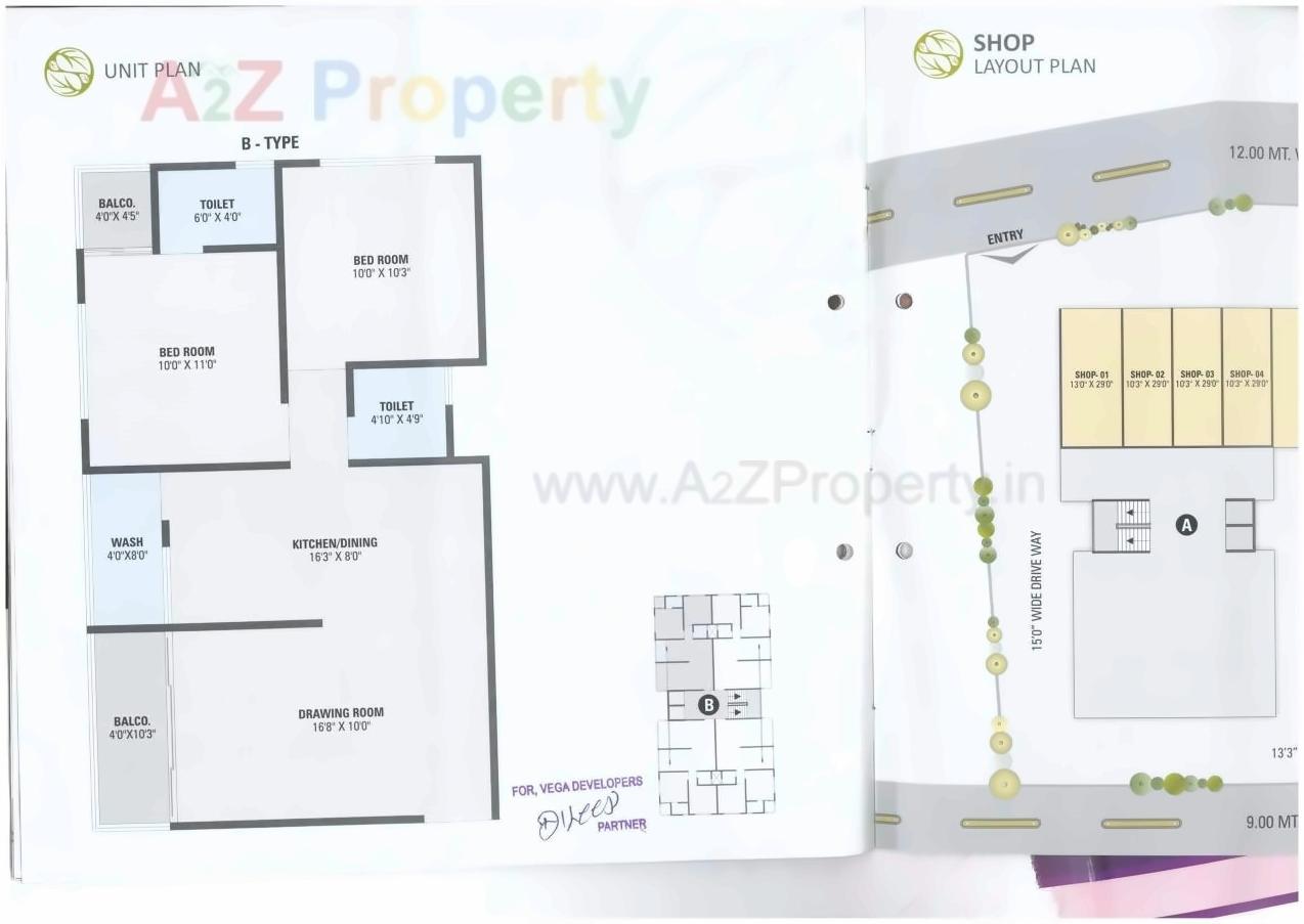 Layout of real estate project Pushpam Flora located at Chiloda, Ahmedabad, Gujarat