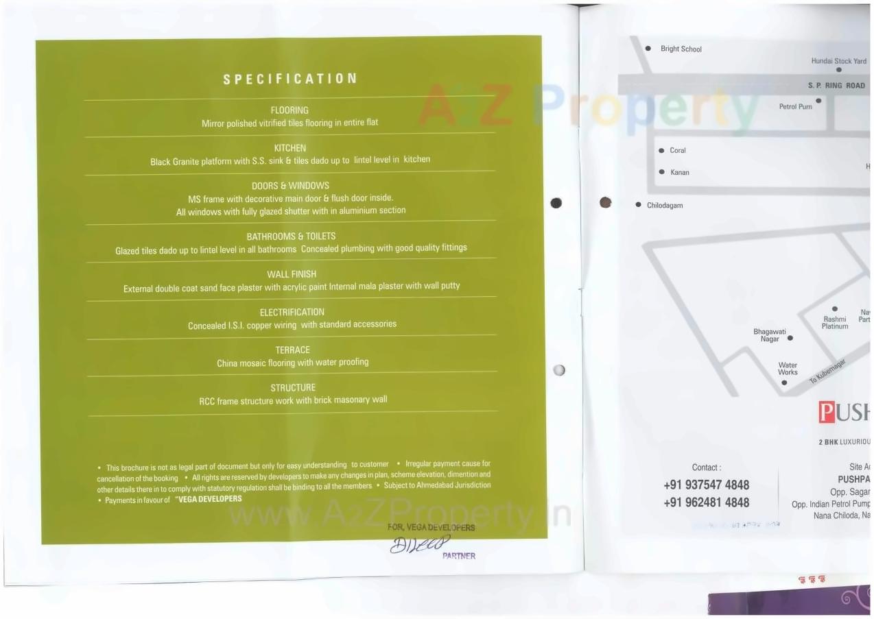  of real estate project Pushpam Flora located at Chiloda, Ahmedabad, Gujarat