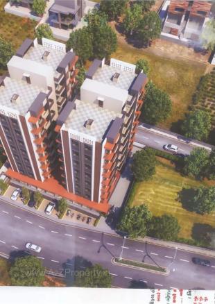 Elevation of real estate project Pushpam Flora located at Chiloda, Ahmedabad, Gujarat