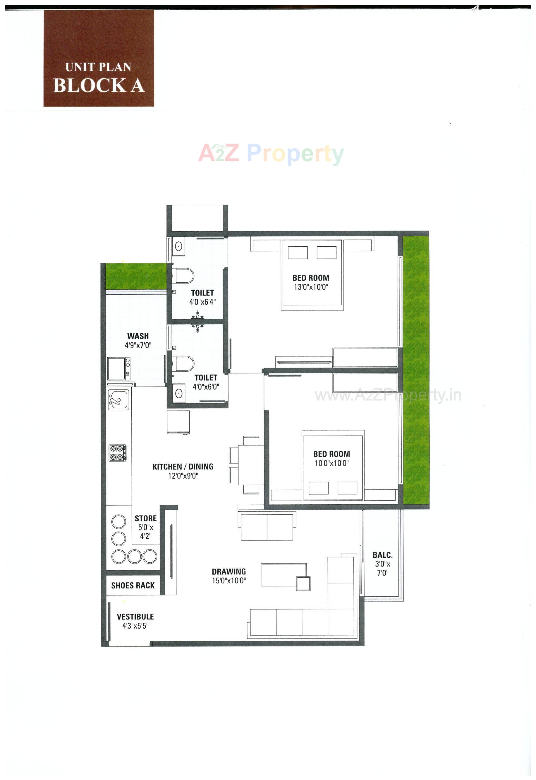 Layout of real estate project Pushpam Heights located at Hanspura, Ahmedabad, Gujarat