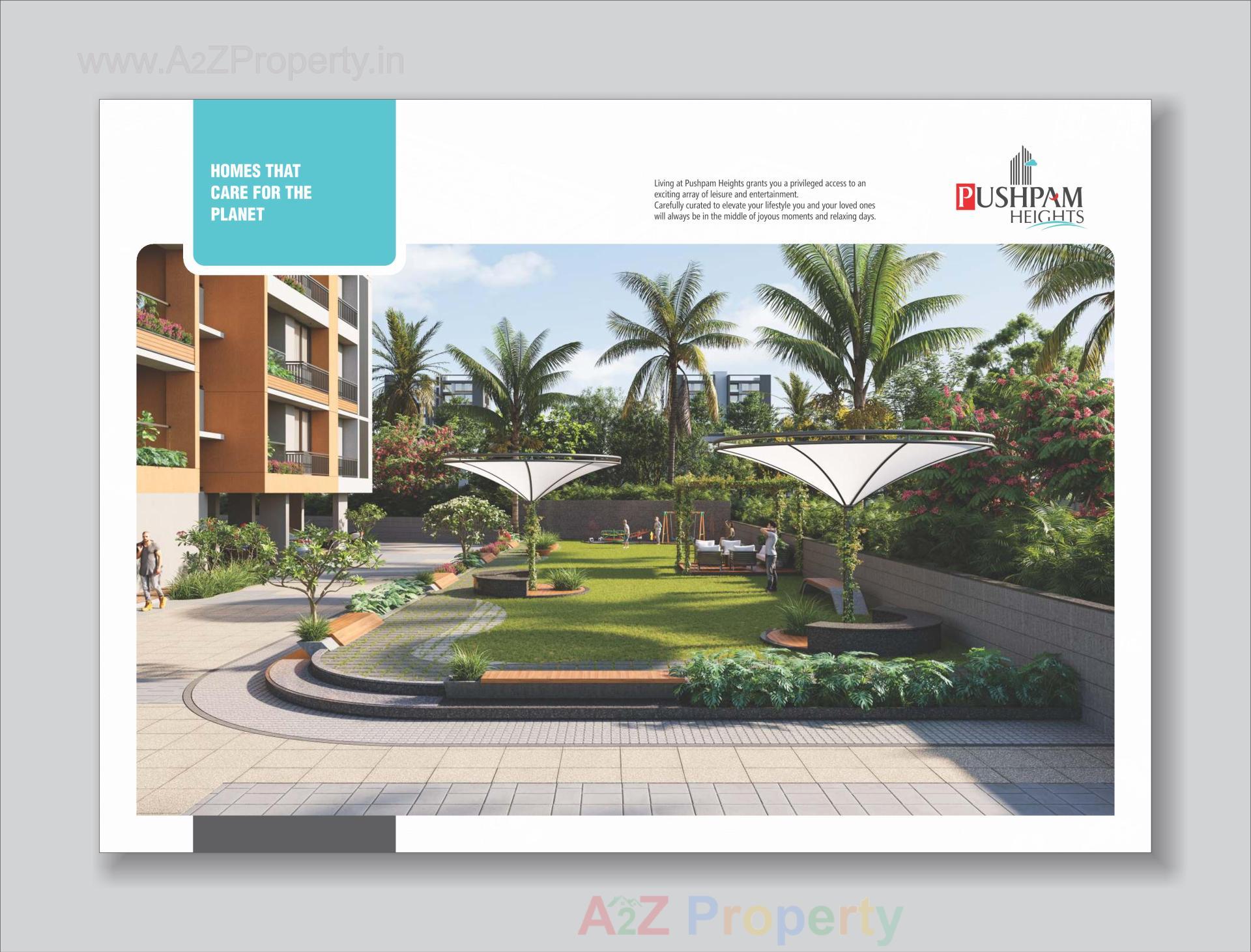 3D Elevation of real estate project Pushpam Heights located at Laxmipura, Ahmedabad, Gujarat