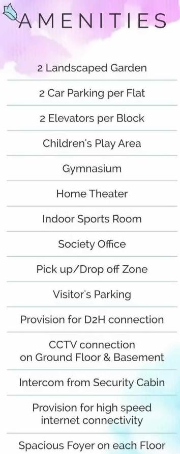 Amenities of Pushpam