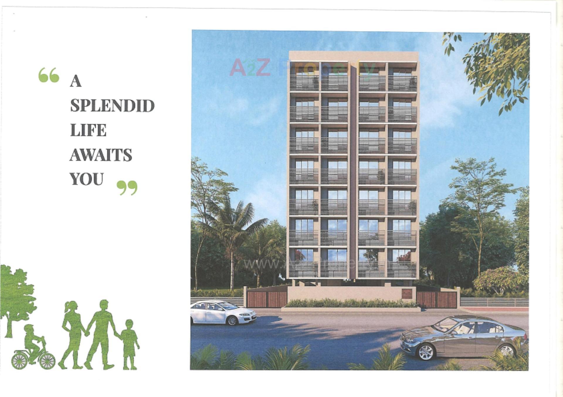 3D Elevation of real estate project Pushpkunj Residency located at Vatva, Ahmedabad, Gujarat