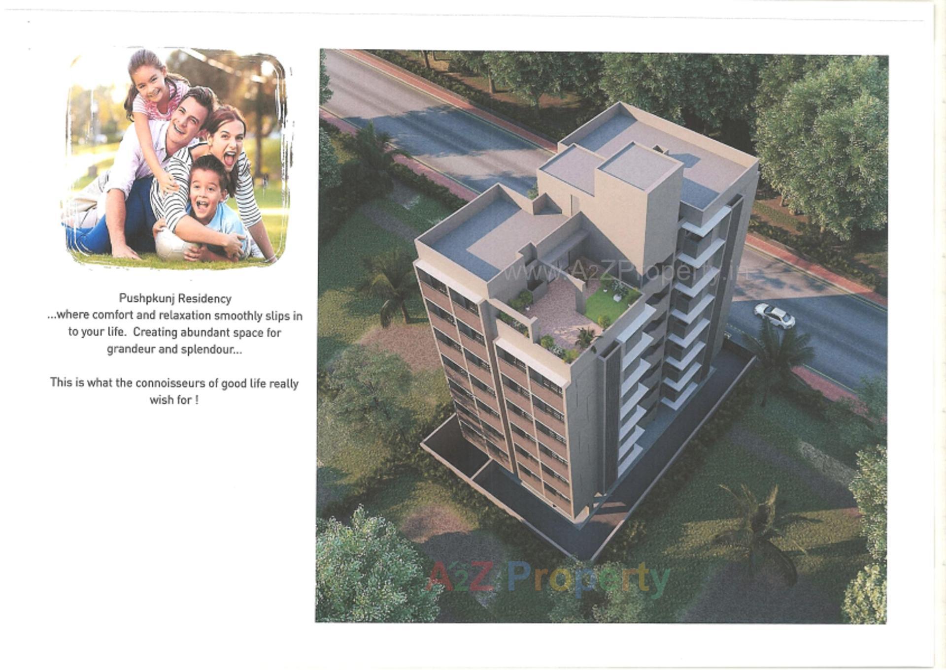 3D Elevation of real estate project Pushpkunj Residency located at Vatva, Ahmedabad, Gujarat