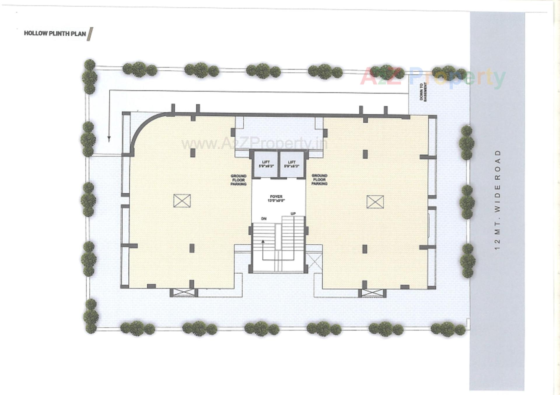 Layout of real estate project Pushpkunj Residency located at Vatva, Ahmedabad, Gujarat