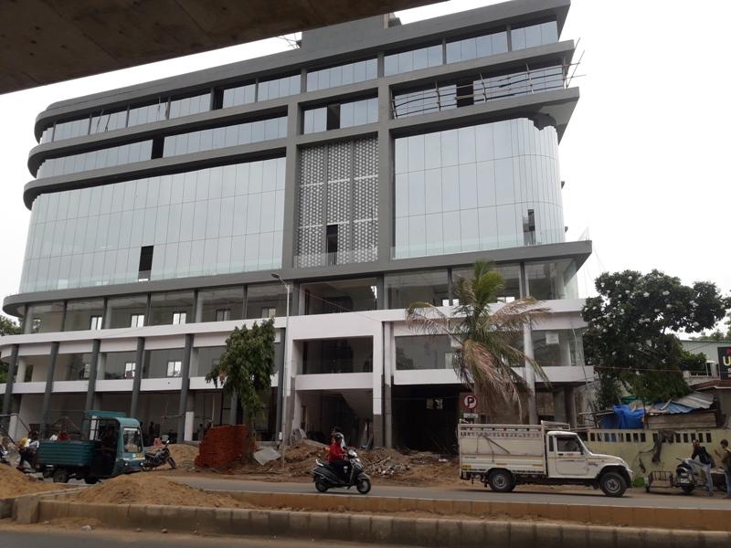 169766_const of real estate project Pushti Crossroads located at Memnagar, Ahmedabad, Gujarat