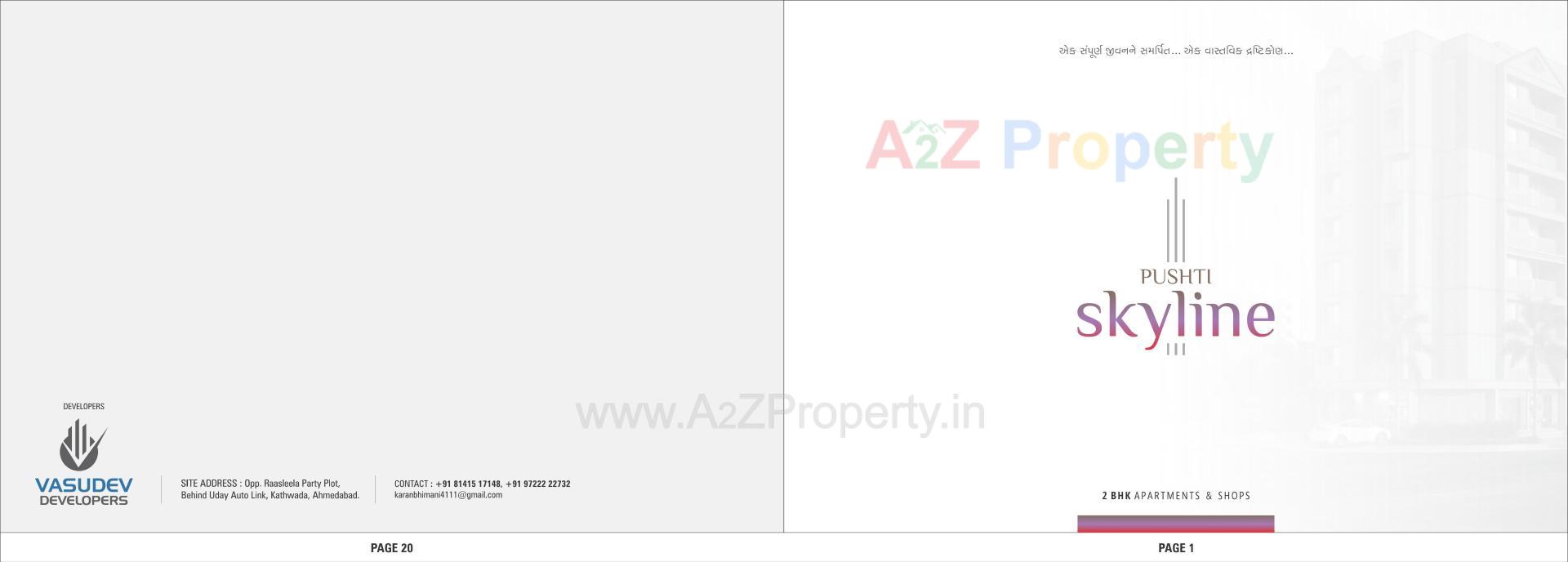  of real estate project Pushti Skyline located at Kathwada, Ahmedabad, Gujarat