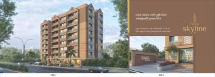 Elevation of real estate project Pushti Skyline located at Kathwada, Ahmedabad, Gujarat