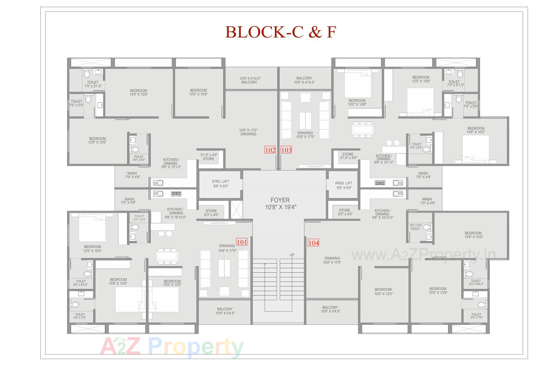 Layout of real estate project R Altezza located at Naroda, Ahmedabad, Gujarat