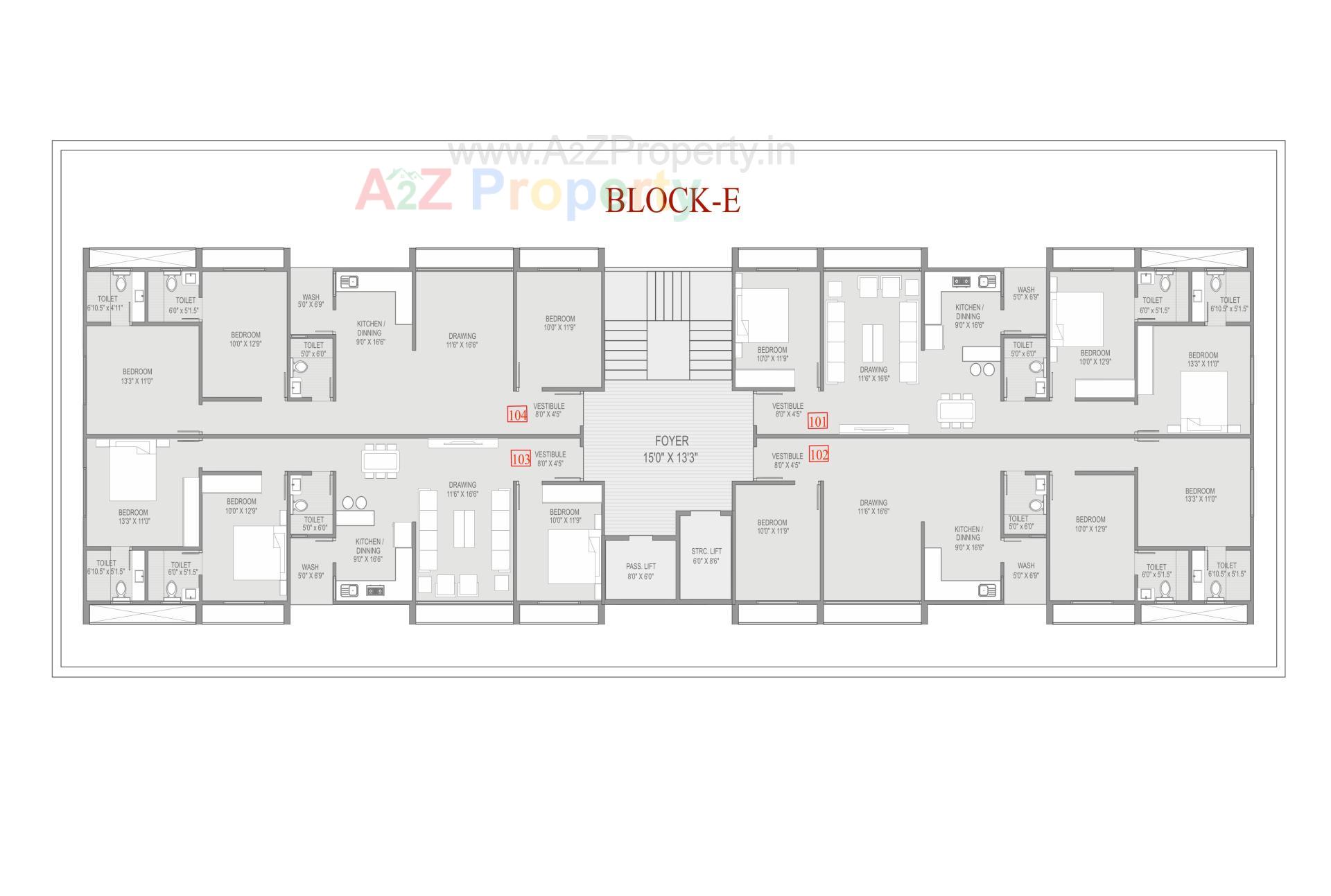Layout of real estate project R Altezza located at Naroda, Ahmedabad, Gujarat