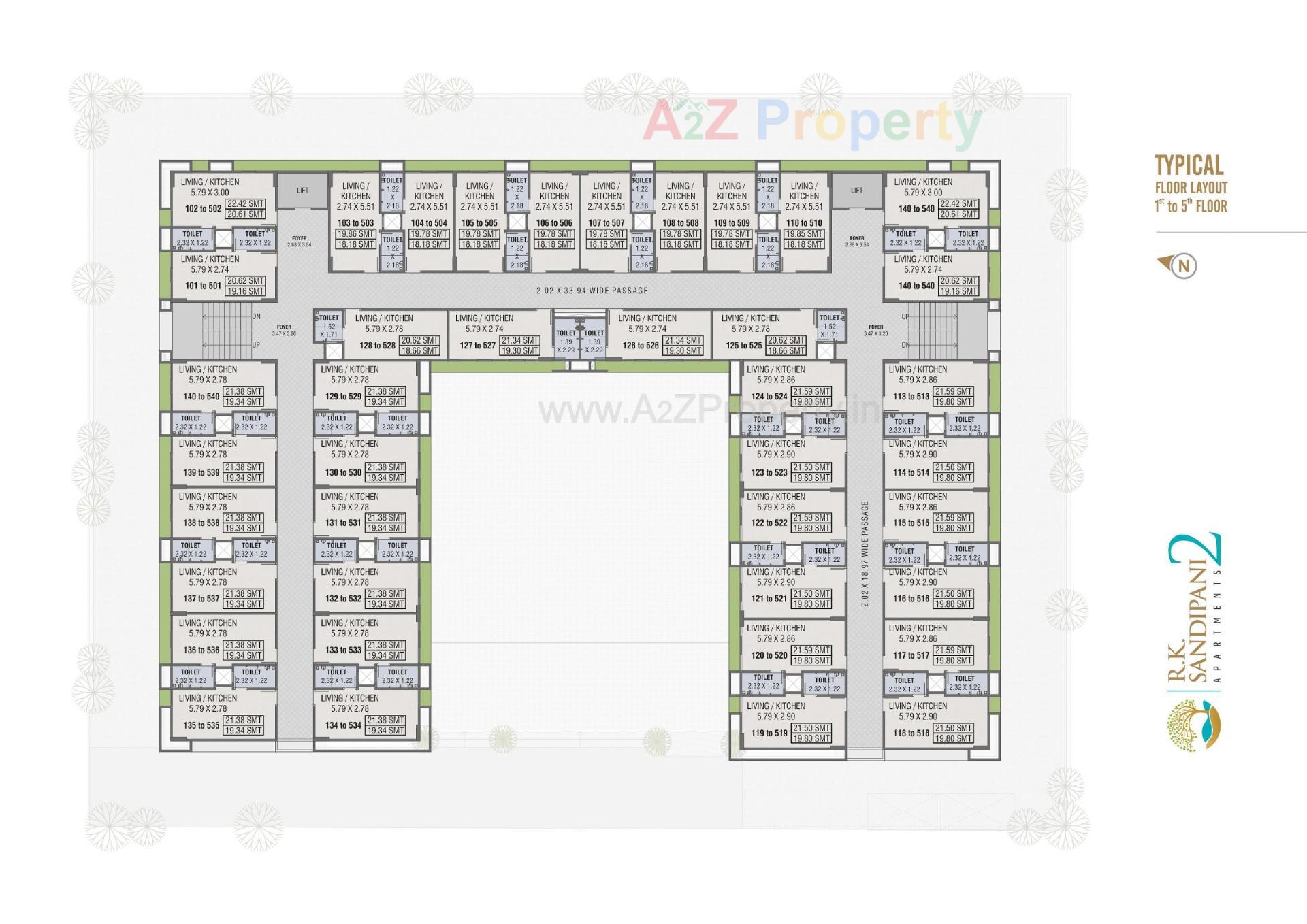 Layout of real estate project R K Sandipani located at Ahmedabad, Ahmedabad, Gujarat