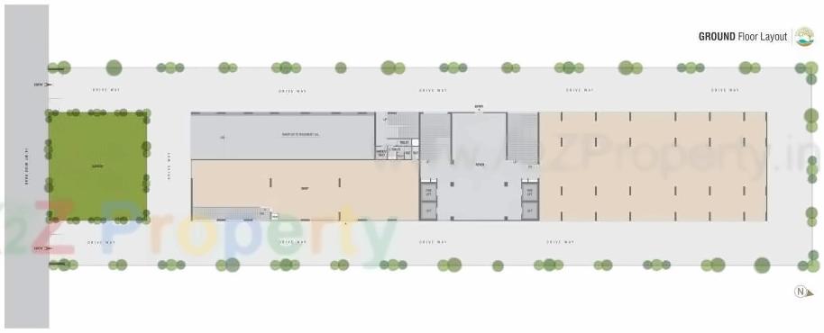 Layout of real estate project R K Sandipani located at Shilaj, Ahmedabad, Gujarat