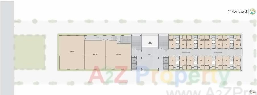 Layout of real estate project R K Sandipani located at Shilaj, Ahmedabad, Gujarat