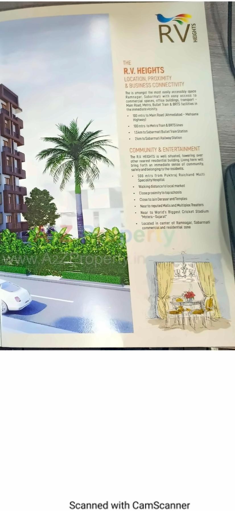 3D Elevation of real estate project R Heights located at Ahmedabad, Ahmedabad, Gujarat