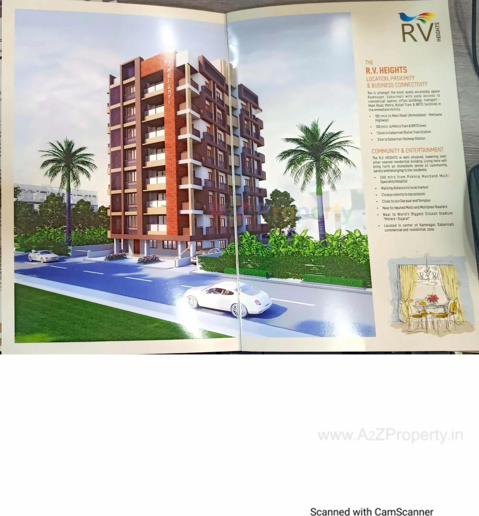 3D Elevation of real estate project R Heights located at Ahmedabad, Ahmedabad, Gujarat