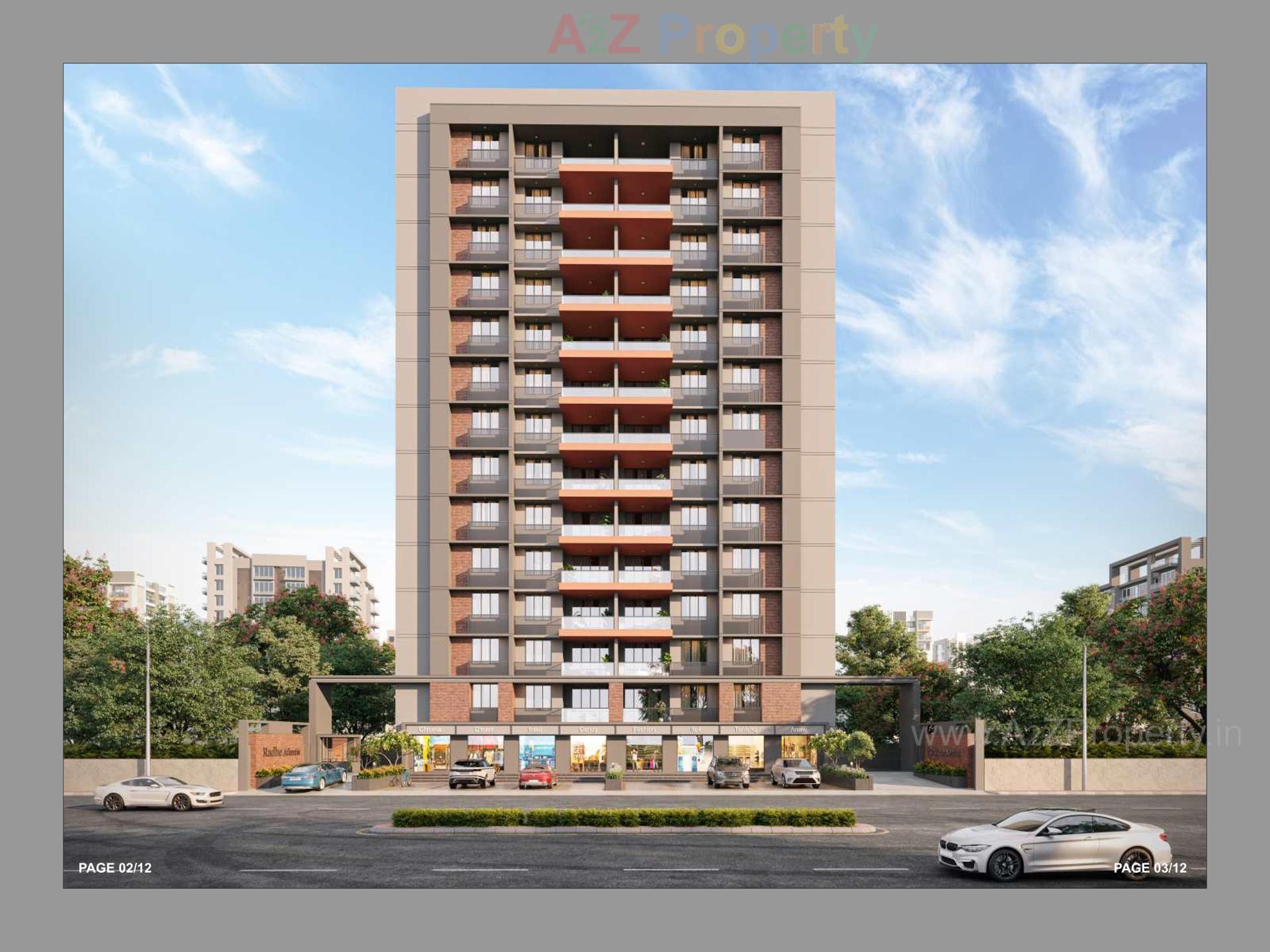 3D Elevation of real estate project Radhe Atlantis located at Hathijan, Ahmedabad, Gujarat