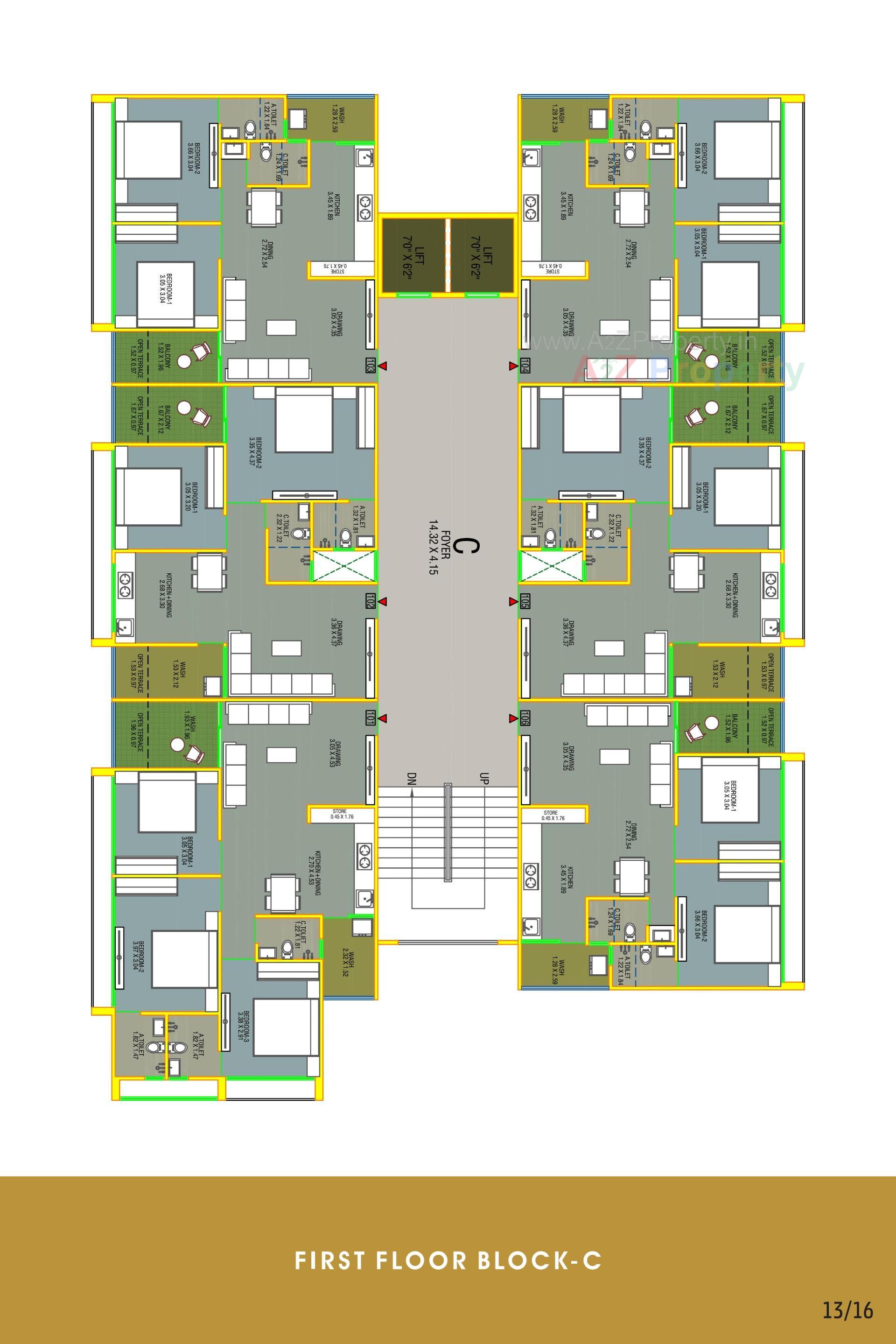 Layout of real estate project Radhe County located at Hathijan, Ahmedabad, Gujarat